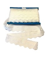 Vintage Lot Wide White Lace Trim Roll 40 yards 2.5” Lingerie Panty Victo... - £44.70 GBP