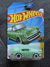 Mattel Hot Wheels &#39;57 Chevy Green #121/250 Mainline 2024 HW Art Cars 6/10 - $9.99