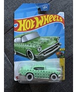 Mattel Hot Wheels &#39;57 Chevy Green #121/250 Mainline 2024 HW Art Cars 6/10 - $13.63 CAD