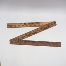 Keystone Box Company Pittsburgh Advertising Folding Wood Yardstick Ruler - £15.47 GBP