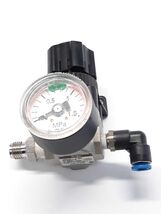 SMC ARX20-01BG Pneumatic Pressure Regulator W/Gauge and Mounting Bra.  - $21.30