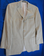 3 BUTTON DESIGNER HUGO BOSS GUABELLO CREME SUIT JACKET 42R / 42 REGULAR - £38.22 GBP