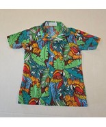 Vintage Compass Boys Size 5 Button Up With Collar Tropical Shirt Scarlet... - £23.73 GBP