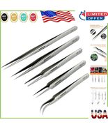 Compact Stainless Steel Tweezers – 5 Precision Variants for All Crafting... - $1,070.68 MXN