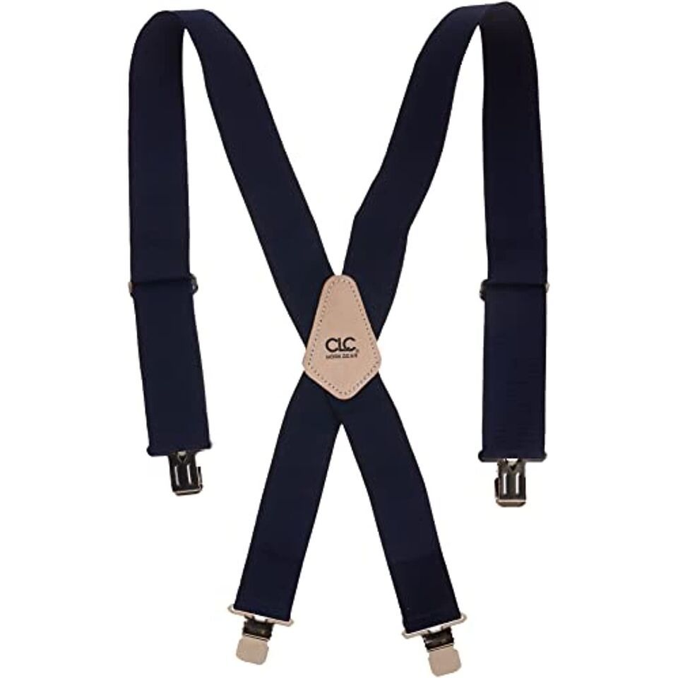 CLC Custom Leathercraft 110BLU Heavy-Duty Work Suspenders, Elastic Strap... - $22.83