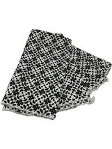 Longaberger 100% Cotton Black and White Floral Napkins 18" Lot of 4 - $21.84