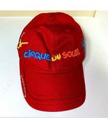 Cirque Du Soleil Adjustable Red Baseball Cap - $18.46