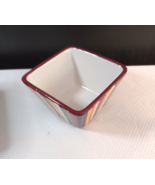 Pampered Chef Simple Additions Striped Bowl 7.5&quot; Square At The Top - $93.29 MXN