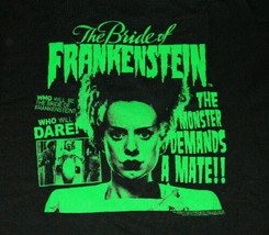 The Bride of Frankenstein Movie Poster Image in Green Bride T-Shirt NEW ... - £11.71 GBP