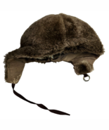 Vintage Woman&#39;s Saks Fifth Avenue Faux Fur Winter Hat Small One Size Brown - $50.00