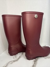 UGG Australia Women&#39;s Shelby Matte Rain Boots 1098249 Tall Rubber USA(8) U.K (6) - $37.04