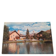 Postcard The Challenger Inn at Sun Valley Idaho Ducks on Pond Chrome Unposted - £9.52 GBP
