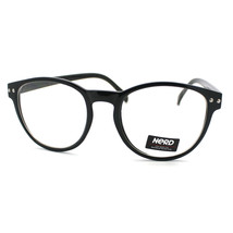 Round Keyhole Eyeglasses Frame Unisex Clear Lens Nerd Glasses - £7.15 GBP