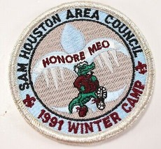 Vintage 1991 Winter Camp Sam Houston Honore Meo Boy Scouts of America BSA Patch - £9.24 GBP