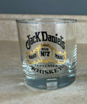 Jack Daniels Old No.7 Hand Made Whiskey 8oz. Heavy Bottom Rock Glass Tumbler - £6.95 GBP
