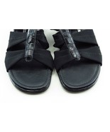 Donald J Pliner Size 6 M Black Slide Synthetic Women Sandal Shoes - £15.82 GBP