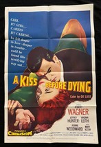 Kiss Before Dying Original One Sheet Movie Poster 1956 Robert Wagner - $142.83