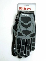 NEW Wilson Football MVP Tacktech Lineman Gloves Adult LARGE WTF9340GYL - $18.99
