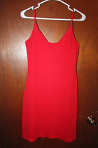 Victoria&#39;s Secret Moda International Red Ribbed Bra Dress - Size Small - £22.42 GBP