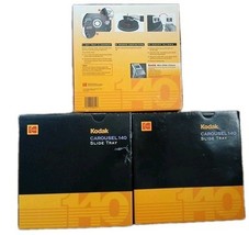 Kodak Carousel 140 Slide Tray In Original Factory Box Lot Of 3 Vintage Used - $15.79