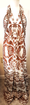 Vineet Bahl Printed Halter Maxi Dress Sz-L Multicolor - £78.35 GBP