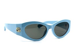 NEW GUCCI GG1401S 004 LIGHT BLUE GREY AUTHENTIC SUNGLASSES 53-19 - £238.61 GBP