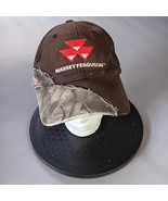 Massey Ferguson Brown Camouflage Hat Cap Embroidered Logo Cotton Adjustable - $409.29 MXN