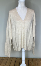 gap NWT $54.99 women’s button front cardigan sweater size XL natural C12 - £16.13 GBP