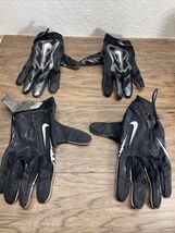 Lot of 2 Nike Football Wide Receiver Gloves Size 3XL KG JD - $10.89