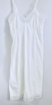 Womens Vintage Val Mode Size 36T Full Dress Slip White Lace Detail 100% ... - $39.20
