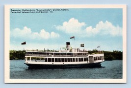 Ferry Boat Between Levis and Quebec Canada UNP Unused WB Postcard B14 - £2.02 GBP