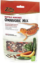 Zilla Reptile Munchies Omnivore Mix: Nutrient-Rich Blend for Your Reptile&#39;s Dail - £13.29 GBP+