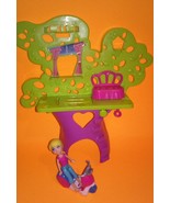 Polly Pocket Doll Tree House Parts &amp; Scooter  - $279.69 MXN