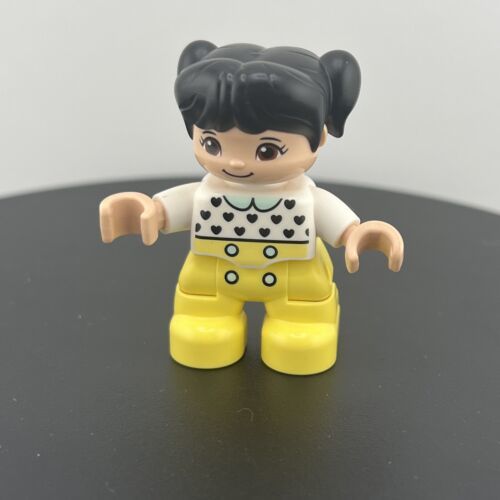 Lego Duplo TODDLER GIRL DAUGHTER White Shirt Yellow Pants FIGURE Asian H... - $4.64