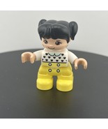 Lego Duplo TODDLER GIRL DAUGHTER White Shirt Yellow Pants FIGURE Asian H... - $4.64