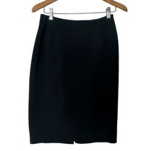Bergdorf Goodman Black Pencil Skirt Straight Wool Back Zipper Women&#39;s Si... - $22.77