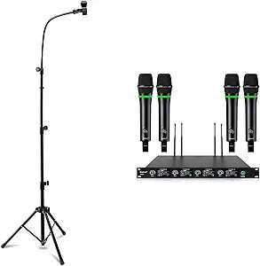 Microphone Stand And Wireless Microphone, For Church,Karaoke,Singing,Dj - $381.99
