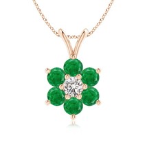 Authenticity Guarantee

ANGARA Natural 0.48 Ct Six Petal Emerald Flower Penda... - £542.02 GBP