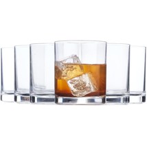 US Acrylic Classic Clear Plastic Reusable Drinking Glasses (Set of 6) 12oz Rocks - $32.99