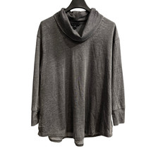 Jane Delancey Top Womens 2X Gray Vintage Dye Hoodie Sweatshirt Tunic Casual - $32.40