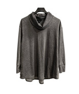 Jane Delancey Top Womens 2X Gray Vintage Dye Hoodie Sweatshirt Tunic Casual - $44.40 CAD