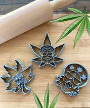 Funny Weed/Cannabis/Marijuana/Rasta Man Cookie Cutters Set (3 PCS) - £10.38 GBP