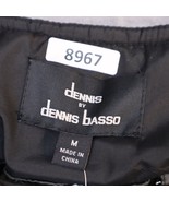 Dennis Basso Coat Women Medium Black Puffer Casual Thigh Length Tie Belt - £77.30 GBP