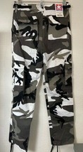 Propper Boys Uniform BDU Tactical Pants ZipFly CtnPoly Camo Blk/Wte Cargo DNR - £15.93 GBP