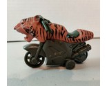 3&quot; VTG Lilliput Toys Friction Stunt Tiger Big Cat Animal Motorcycle Bike... - $17.81