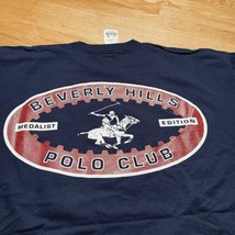 NWOT Beverly Hills Polo Club Logo Blue t-shirt Sz 2XL Medalist Horse Graphic USA - £10.59 GBP