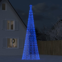 Christmas Tree Light with Spikes 1554 LEDs Blue 196.9&quot; - £146.72 GBP