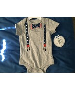Koala Kids Boy&#39;s Independence Day Bodysuit 3-6 Months.*NEW* r1 - $113.85 MXN