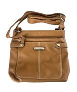 Rosetti Faux Leather  8" x 8" Brown Crossbody Bag With Two Exterior Pockets - $19.40