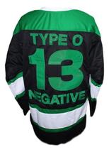 Any Name Number Type O Negative Hockey Jersey New Black Any Size image 2